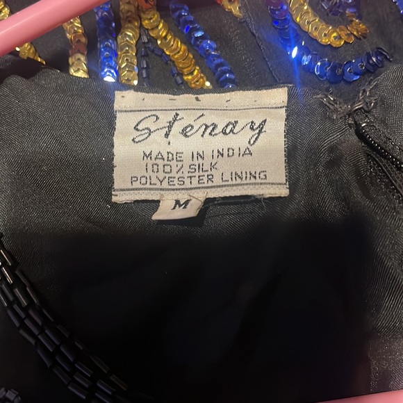 247 Stenay sequins & beaded top M - Picture 4 of 5